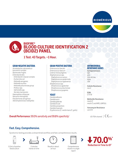 BLOOD CULTURE IDENTIFICATION 2 (BCID2) PANEL